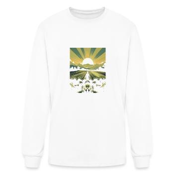 Farming Farmer Farm Agriculture - Men's Long Sleeve T-Shirt - white - Front