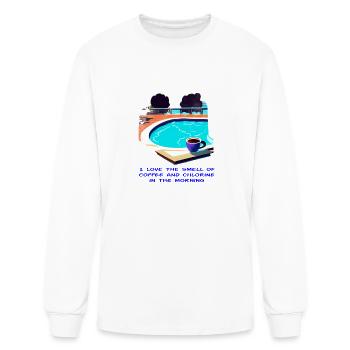 Straight Chlorine Coffee - Men's Long Sleeve T-Shirt - white - Front