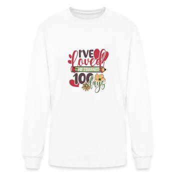 Ive Loved My Students 100 Days Happy 1 - Men's Long Sleeve T-Shirt - white - Front