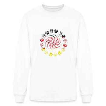 germany paw dog - Men's Long Sleeve T-Shirt - white - Front