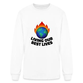 Living our best lives - Men's Long Sleeve T-Shirt - white - Front