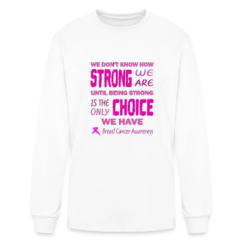 Breast Cancer awareness - Men's Long Sleeve T-Shirt - white - Front