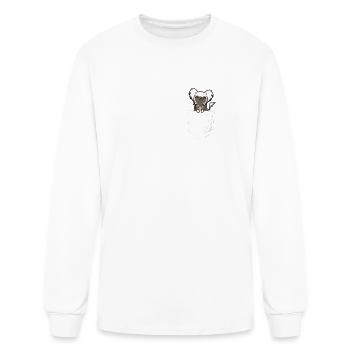 Chien à crête chinois - T-shirt à manches longues Homme - blanc - Devant