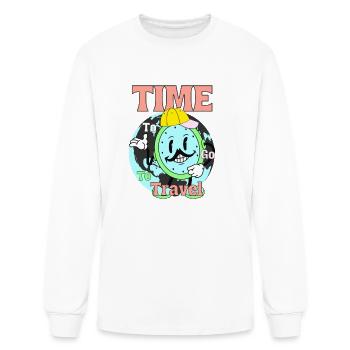 Time To Go To Travel - Men's Long Sleeve T-Shirt - white - Front