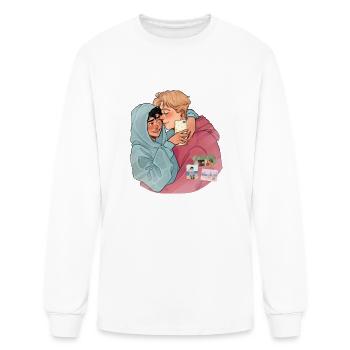 Heartstopper hand selfie - Men's Long Sleeve T-Shirt - white - Front