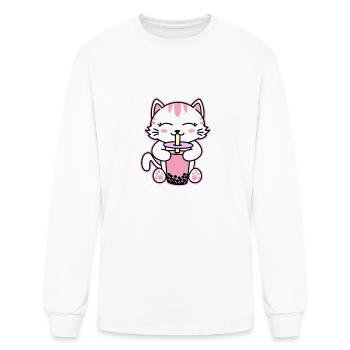 Chibi Happy - Men's Long Sleeve T-Shirt - white - Front