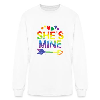 Mine Matching - Men's Long Sleeve T-Shirt - white - Front