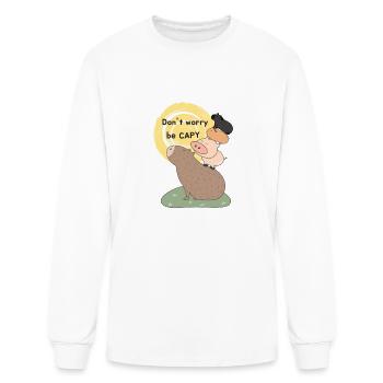Dont worry - Men's Long Sleeve T-Shirt - white - Front