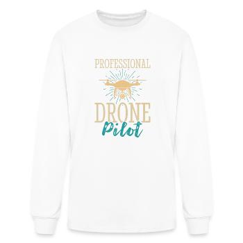 Professional Drone Pilot - Men's Long Sleeve T-Shirt - white - Front