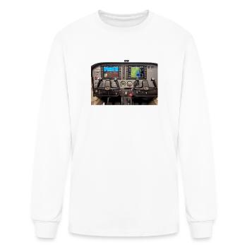 Dual Screen Flight Deck - Men's Long Sleeve T-Shirt - white - Front