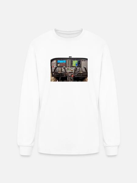 Dual Screen Flight Deck - Men's Long Sleeve T-Shirt - white