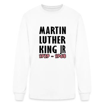 Martin Luther King day 2024 MLK Day.Equality&Freed - Men's Long Sleeve T-Shirt - white - Front