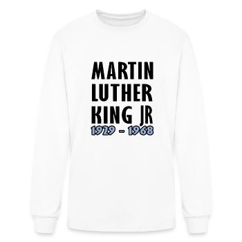 Martin Luther King day 2024 MLK Day.Equality&Freed - Men's Long Sleeve T-Shirt - white - Front
