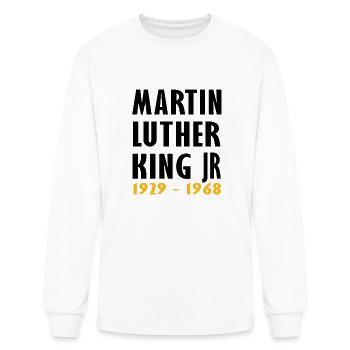 Martin Luther King day 2024 MLK Day.Equality&Freed - Men's Long Sleeve T-Shirt - white - Front