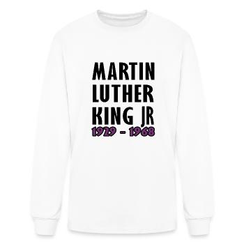 Martin Luther King day 2024 MLK Day.Equality&Freed - Men's Long Sleeve T-Shirt - white - Front