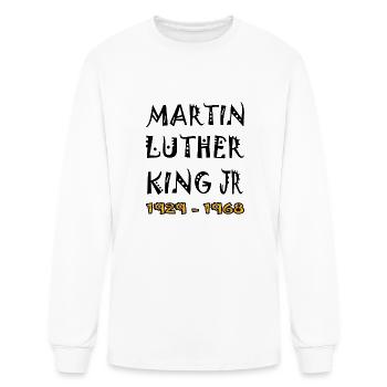 Martin Luther King day 2024 MLK Day.Equality&Freed - Men's Long Sleeve T-Shirt - white - Front