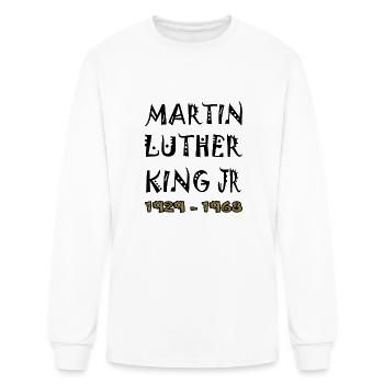 Martin Luther King day 2024 MLK Day.Equality&Freed - Men's Long Sleeve T-Shirt - white - Front