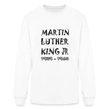 Martin Luther King day 2024 MLK Day.Equality&Freed - Men's Long Sleeve T-Shirt - white - Front