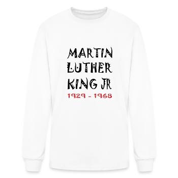 Martin Luther King day 2024 MLK Day.Equality&Freed - Men's Long Sleeve T-Shirt - white - Front