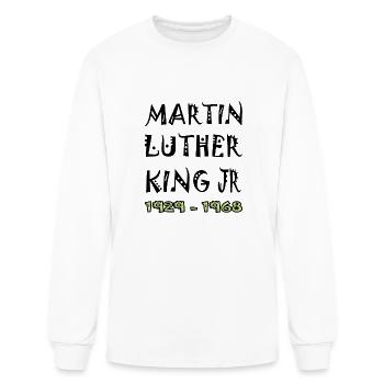 Martin Luther King day 2024 MLK Day.Equality&Freed - Men's Long Sleeve T-Shirt - white - Front