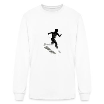 Running Marathon Runner Marathoner - Men's Long Sleeve T-Shirt - white - Front