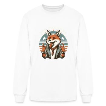 For Fox Sake - Men's Long Sleeve T-Shirt - white - Front