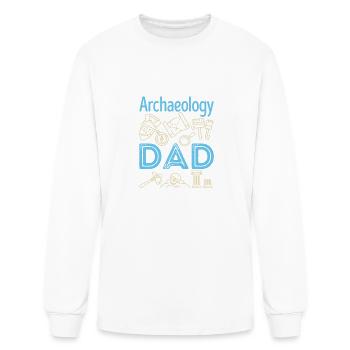 Archaeology Dad - Men's Long Sleeve T-Shirt - white - Front