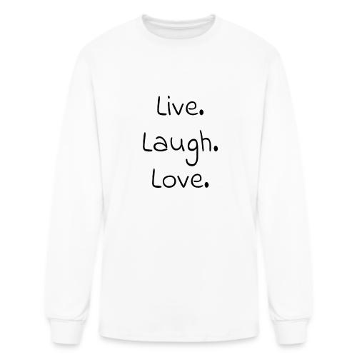 Smoon City_Live laugh love Black - Men's Long Sleeve T-Shirt