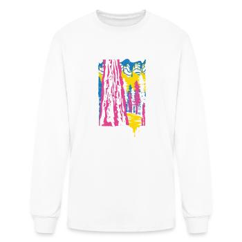 Cyber Forest - Men's Long Sleeve T-Shirt - white - Front