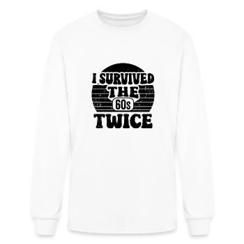 I Survived The Sixties Twice - Men's Long Sleeve T-Shirt - white - Front