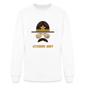 Cop Humor - Men's Long Sleeve T-Shirt - white - Front
