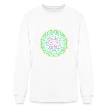 Spiritual Yoga Meditation Fractal Geometry Pilates - Men's Long Sleeve T-Shirt - white - Front