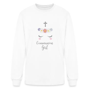 First Communion Girl Gifts 2021 - Men's Long Sleeve T-Shirt - white - Front