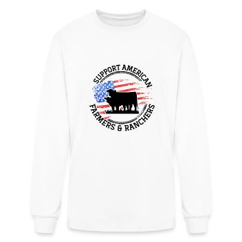 Farming - Men's Long Sleeve T-Shirt - white - Front