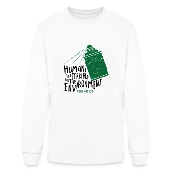 The Office Humans Are Terrible for the Environment - Men's Long Sleeve T-Shirt - white - Front