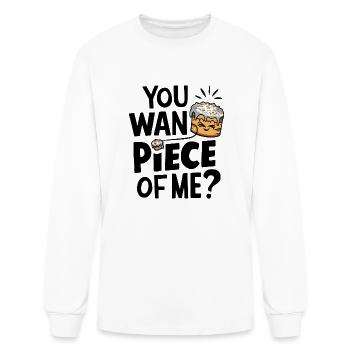 Cake You want a piece of me - Men's Long Sleeve T-Shirt - white - Front