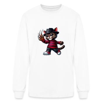 Freddie Feline - Men's Long Sleeve T-Shirt - white - Front