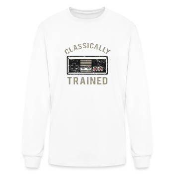 Classically Trained Distressed - Men's Long Sleeve T-Shirt - white - Front