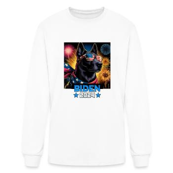 President Biden Dutch Shepherd Dog - Men's Long Sleeve T-Shirt - white - Front