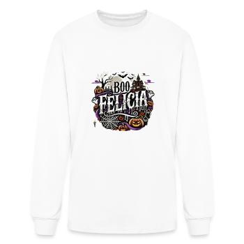 Funny Boo Sheet This Is My Halloween Costume Boo F - Men's Long Sleeve T-Shirt - white - Front