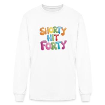 Shorty Hit Forty - Men's Long Sleeve T-Shirt - white - Front