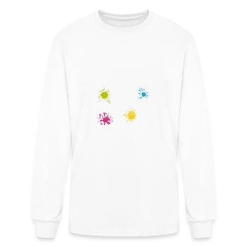 Let The Paintball Games Begin! Tactical Player Pai - Men's Long Sleeve T-Shirt - white - Front