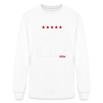 Kamala Harris Yes We Kam for US President 2024 - Men's Long Sleeve T-Shirt - white - Front