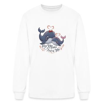 My Mimi Loves Me grandchild - Men's Long Sleeve T-Shirt - white - Front