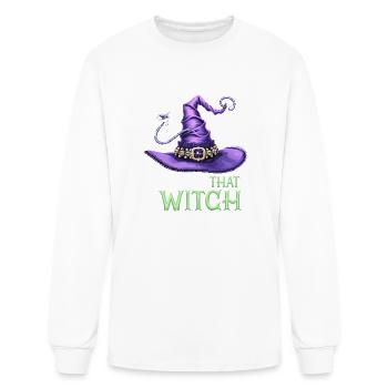 100 Percent That Witch Funny Halloween - Men's Long Sleeve T-Shirt - white - Front