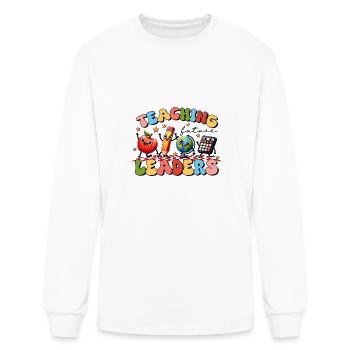 teaching leaders - Men's Long Sleeve T-Shirt - white - Front
