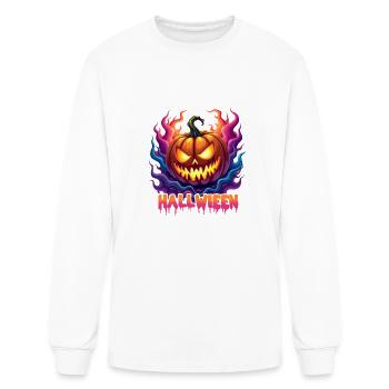 Halloween Jack O Lantern V 02 - Men's Long Sleeve T-Shirt - white - Front