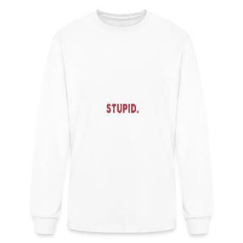 I can fix a lot of things but i can't fix stupid - Men's Long Sleeve T-Shirt - white - Front