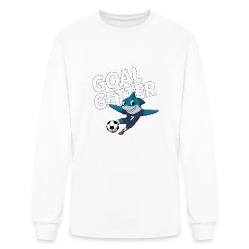 Goal Getter Shark Soccer - Men's Long Sleeve T-Shirt - white - Front