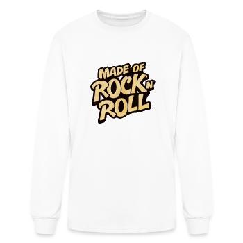 Made of Rock and Roll , Rock n' Roll - Men's Long Sleeve T-Shirt - white - Front